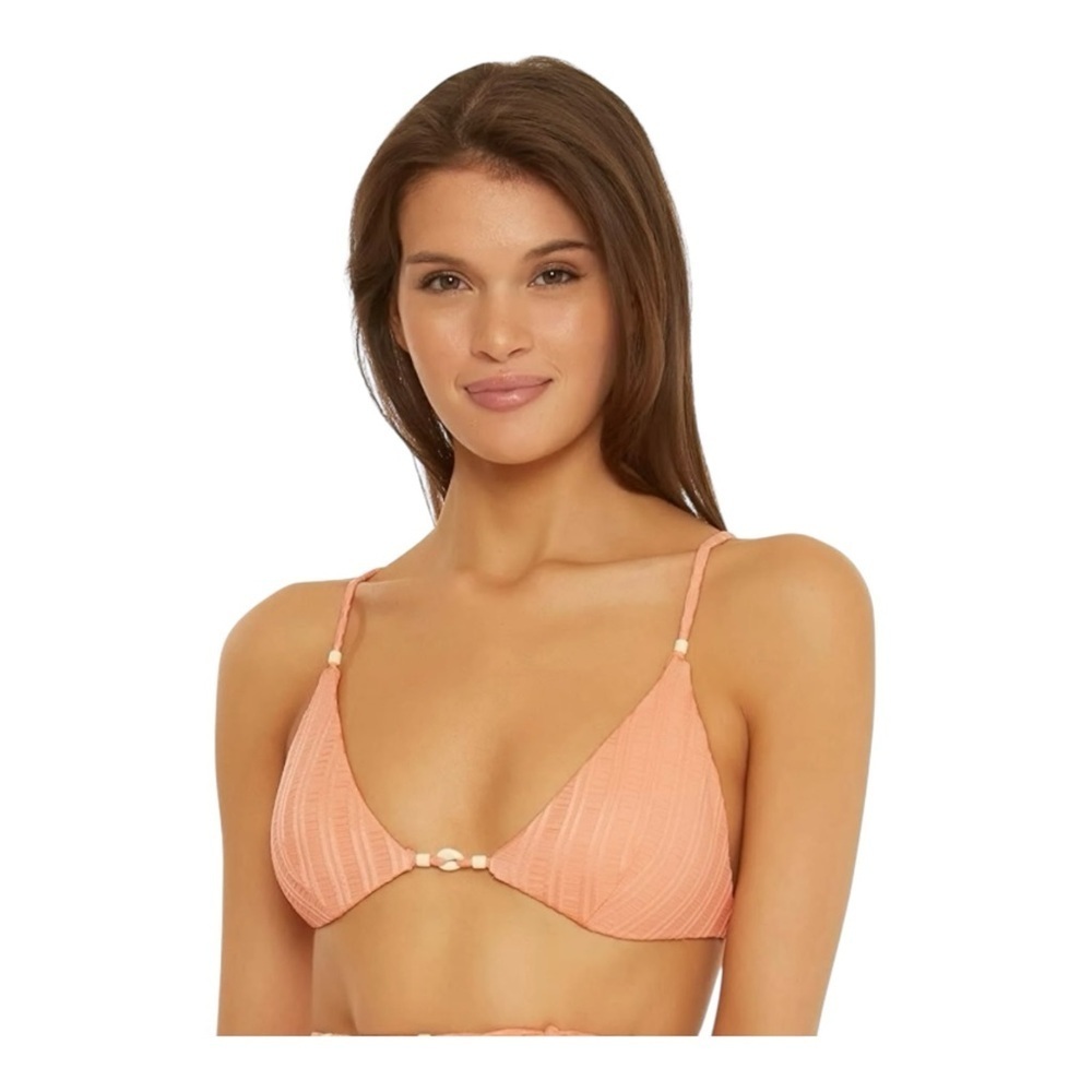 ISABELLA ROSE Champagne Beaded Bikini Top NWT